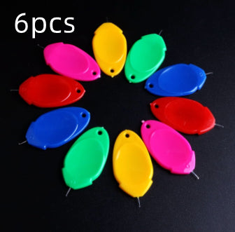 Simple Needle Threader With Hook Color Plastic Sheet