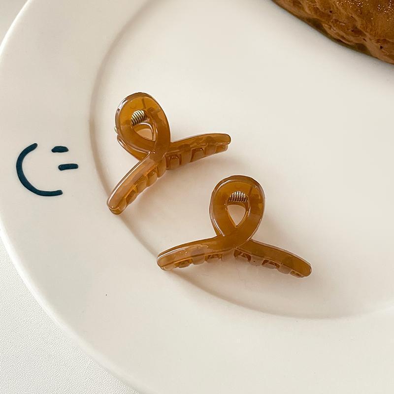 All-match Bangs Side Small Claw Clip Girl Heart Jelly Color