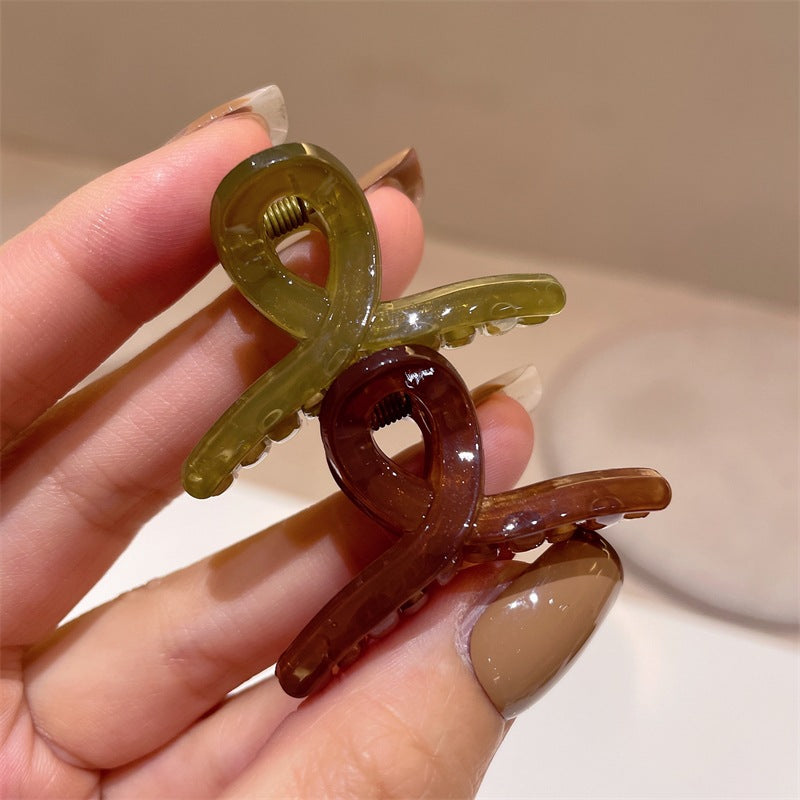 All-match Bangs Side Small Claw Clip Girl Heart Jelly Color